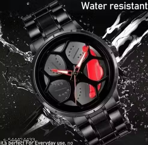 Black Car Wheels Watch (Choose Yor Colors)