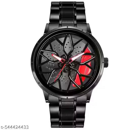 Black Car Wheels Watch (Choose Yor Colors)