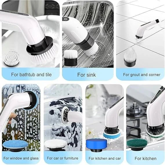 9 in 1 Heavy Duty Rechargeable Scrubber