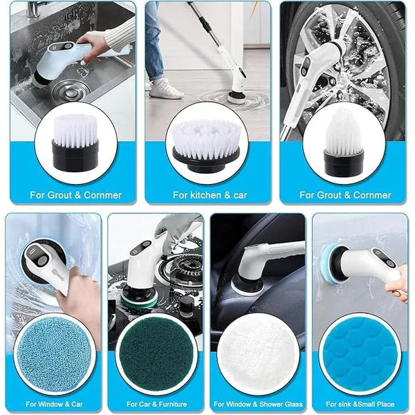9 in 1 Heavy Duty Rechargeable Scrubber
