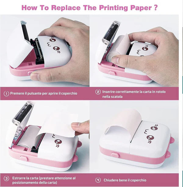 MINI THERMAL PRINTER- CUTE, PORTABLE & INKLESS