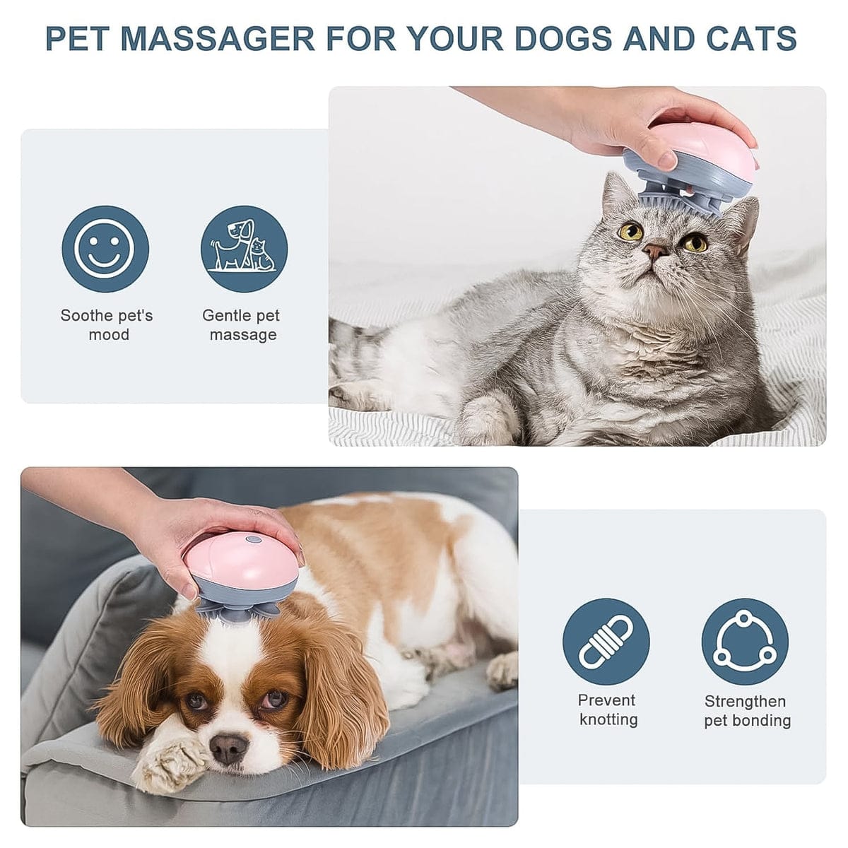 Smart Electric Scalp Massager For Human And Pets