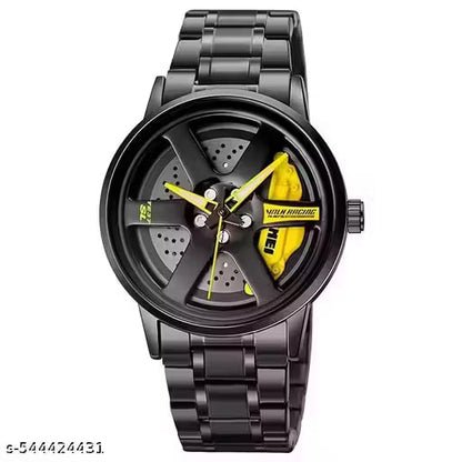 Black Car Wheels Watch (Choose Yor Colors)