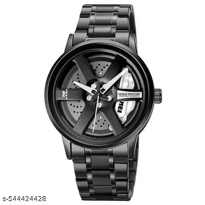 Black Car Wheels Watch (Choose Yor Colors)