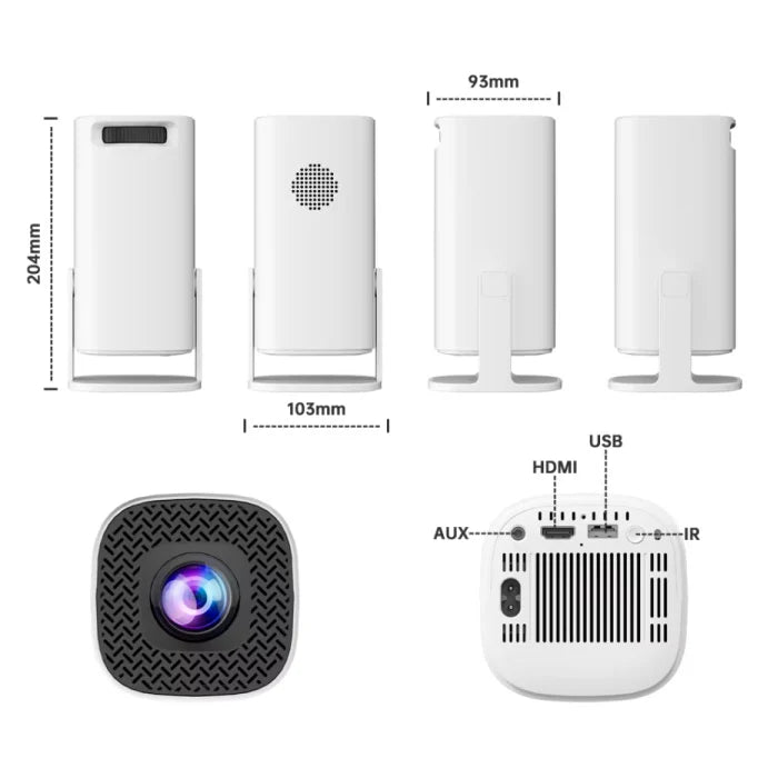S40 HD Portable Projector – 180° Flexible Projection