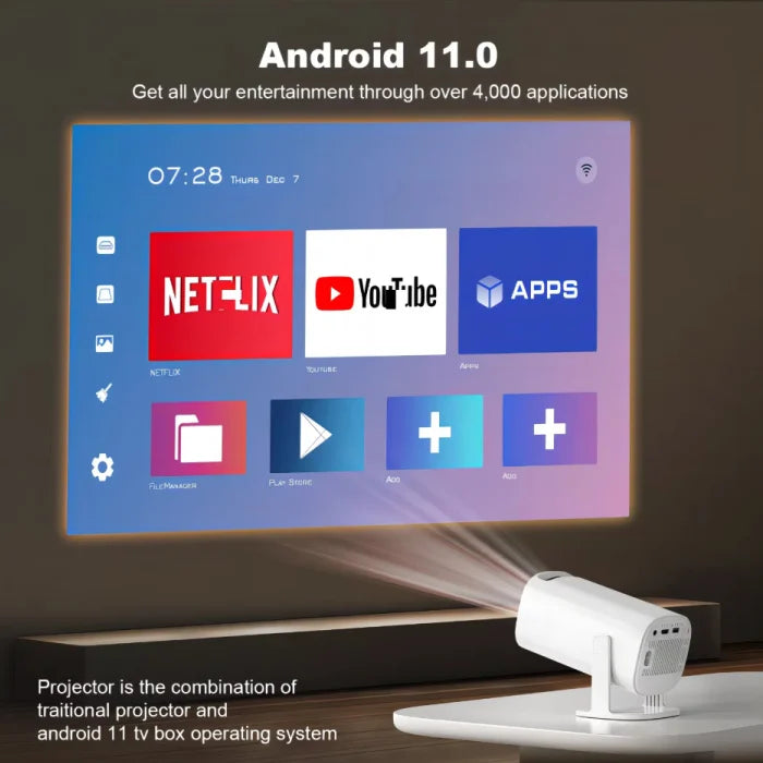 S40 HD Portable Projector – 180° Flexible Projection