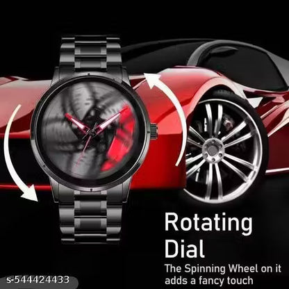 Black Car Wheels Watch (Choose Yor Colors)